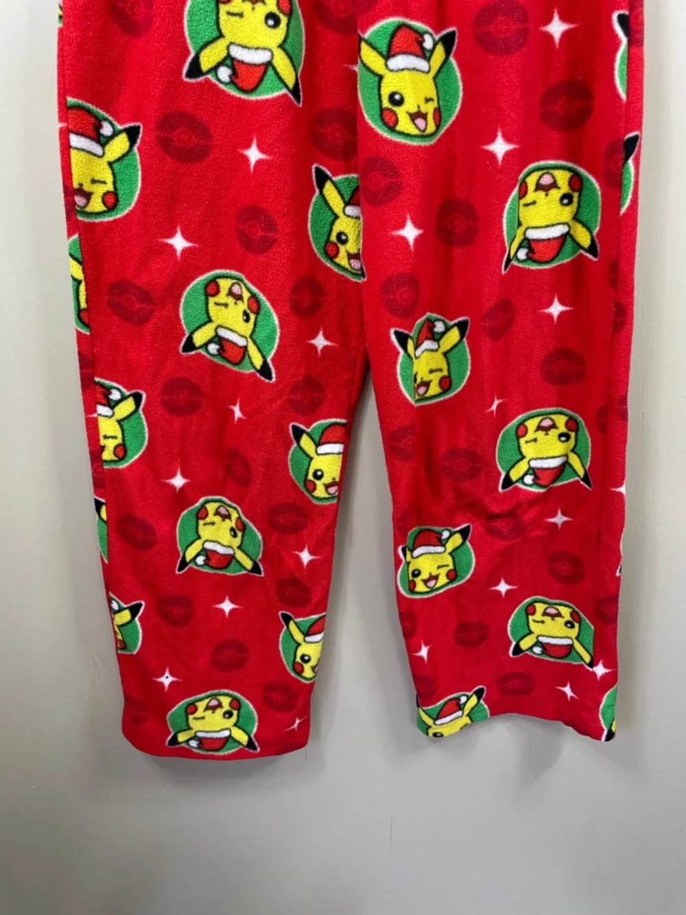 Pikachu Red Kids Pajama Pants size 11-12